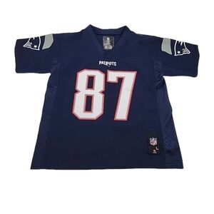 NFL Team Apparel New England‎ Patriots Rob Gronkowski #87 Youth Size LARGE- READ